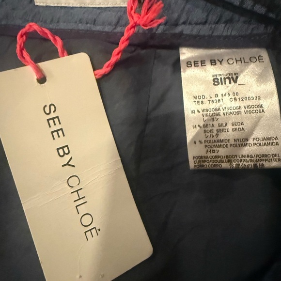 See By Chloe Silk Blend Bow Coquette Feminine Mini Skirt Size 4 - Picture 3 of 4